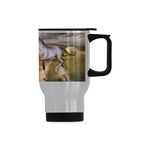 The Little cute Foal Travel Mug (Silver) (14 Oz)