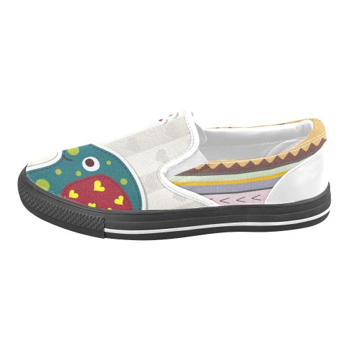 Elephant Men's Unusual Slip-on Canvas Shoes (Model 019)