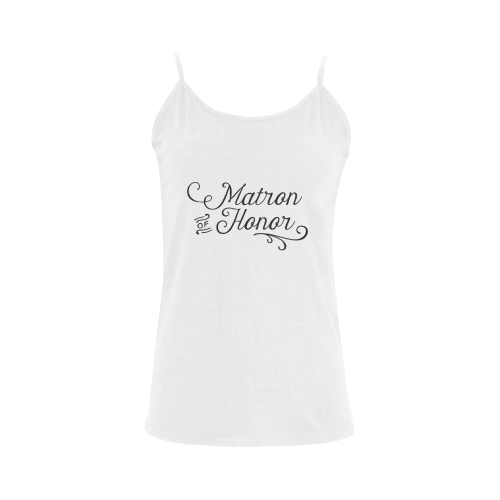 matron of honor - wedding - marriage Women's Spaghetti Top (USA Size) (Model T34)