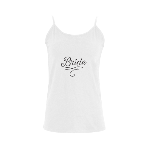 Bride - wedding - marriage - love Women's Spaghetti Top (USA Size) (Model T34)