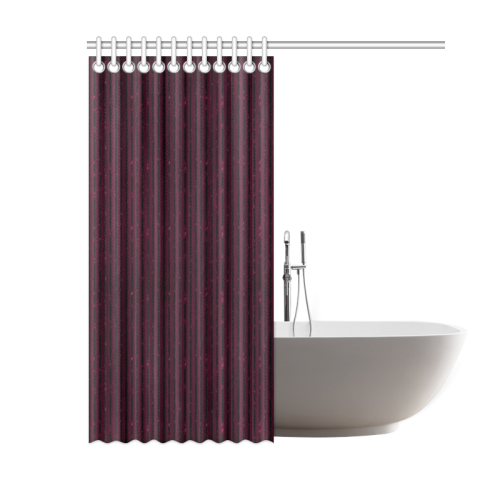 Anemone Glitter Stripe Shower Curtain 60"x72"