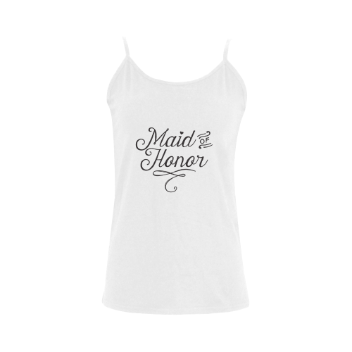 maid of honor - wedding - marriage Women's Spaghetti Top (USA Size) (Model T34)