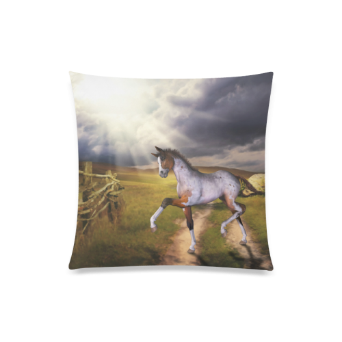 The Little cute Foal Custom Zippered Pillow Case 20"x20"(One Side)