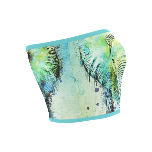 watercolor elephant Bandeau Top