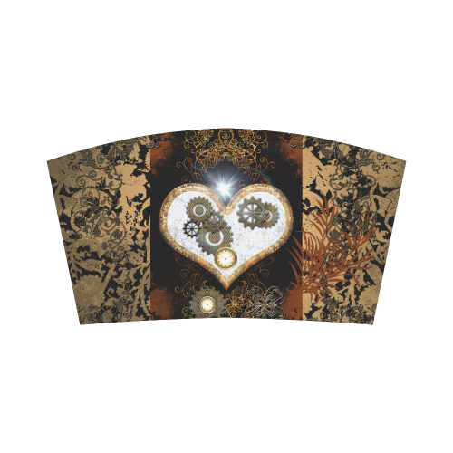 Steampunk, heart with clocks and gears Bandeau Top