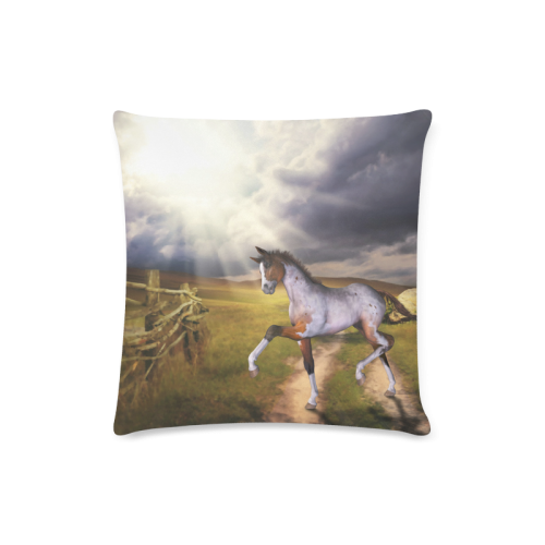 The Little cute Foal Custom Zippered Pillow Case 16"x16"(Twin Sides)