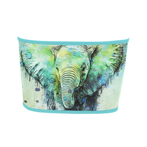 watercolor elephant Bandeau Top