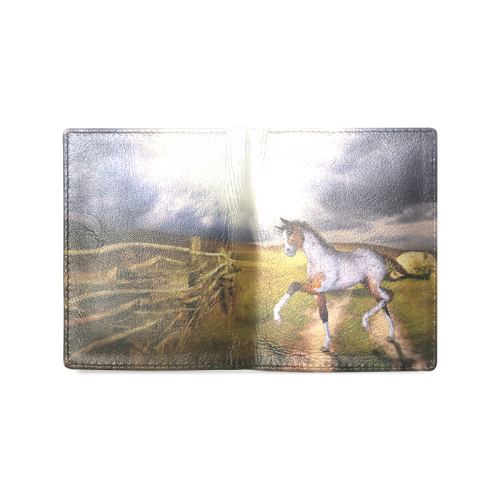 The Little cute Foal Men's Leather Wallet (Model 1612)