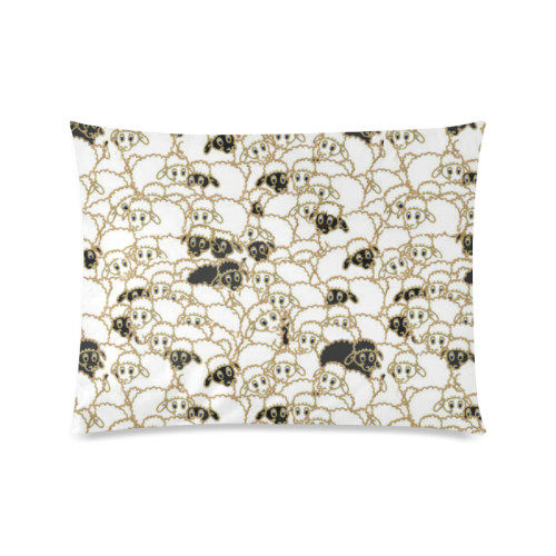 sheep Custom Picture Pillow Case 20"x26" (one side)