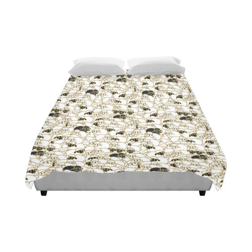 Sheep, large flock Duvet Cover 86"x70" ( All-over-print)