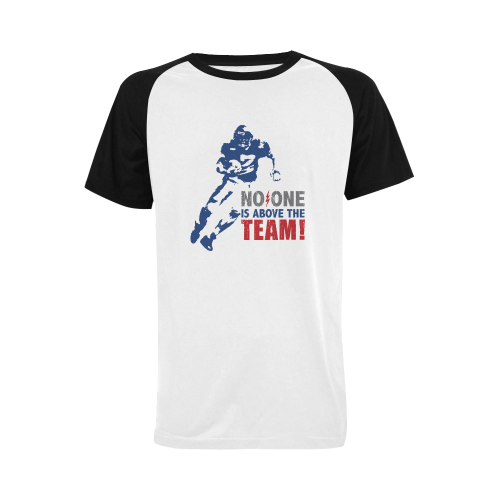 No one is above the team Men's Raglan T-shirt Men's Raglan T-shirt (USA Size) (Model T11)