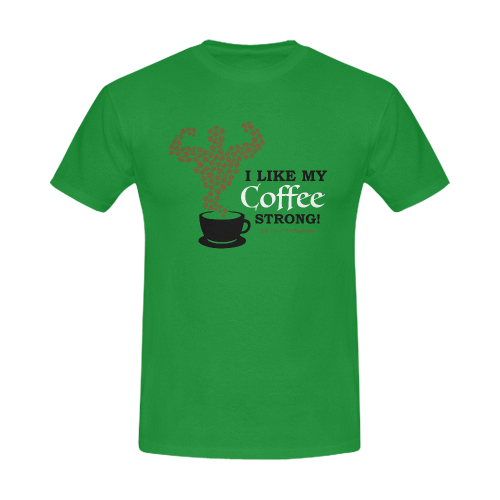 I like my coffee strong Men's T-shirt Men's Slim Fit T-shirt (Model T13)