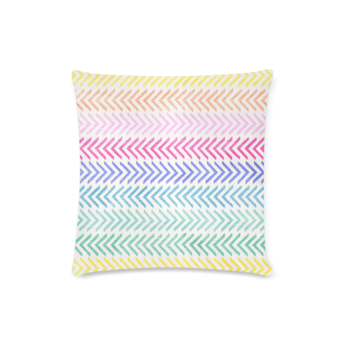 colorful pattern Custom Zippered Pillow Case 16"x16"(Twin Sides)