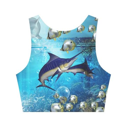 Marlins Women's Crop Top (Model T42)