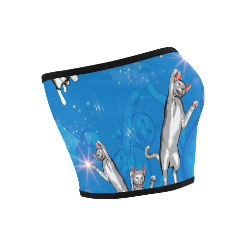 Playing cartoon cats Bandeau Top