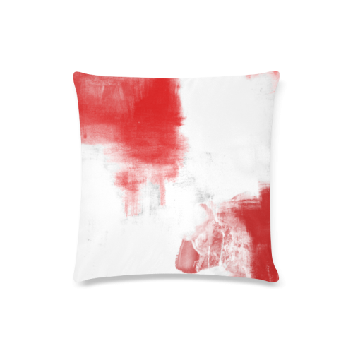 abstract red Custom Zippered Pillow Case 16"x16"(Twin Sides)