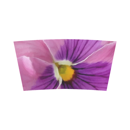 Pink and Purple Pansy Bandeau Top