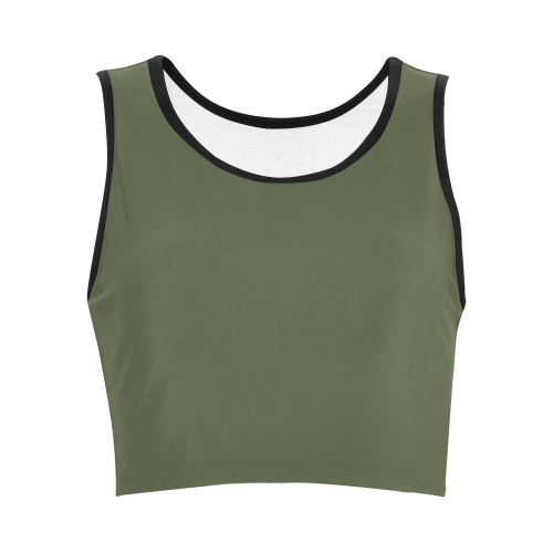 Cypress Color Accent Women's Crop Top (Model T42)