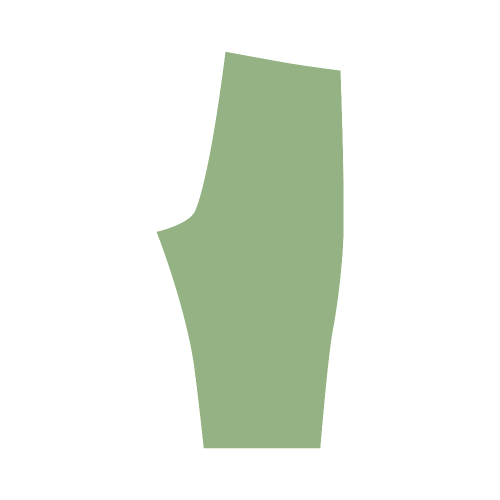 Green Tea Color Accent Hestia Cropped Leggings (Model L03)