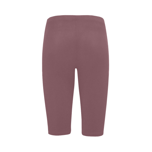 Crushed Berry Color Accent Hestia Cropped Leggings (Model L03)