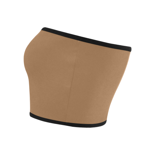 Brown Sugar Color Accent Bandeau Top