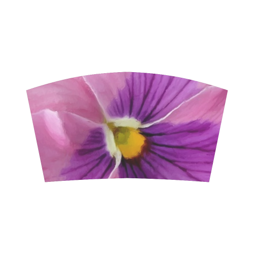 Pink and Purple Pansy Bandeau Top