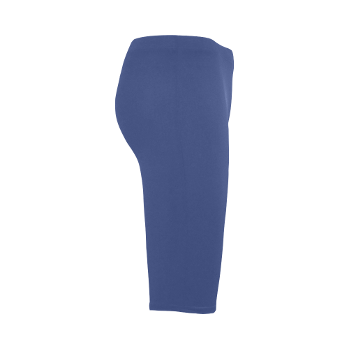 Deep Ultramarine Color Accent Hestia Cropped Leggings (Model L03)