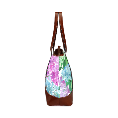 Watercolor Hydrangea Tote Handbag (Model 1642)