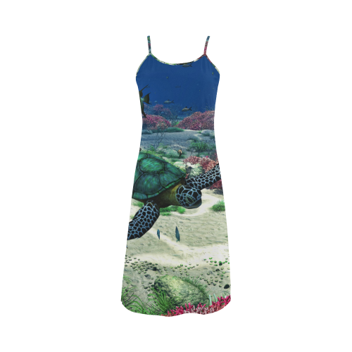 Sea Turtle Alcestis Slip Dress (Model D05)