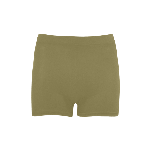 Green Moss Color Accent Briseis Skinny Shorts (Model L04)