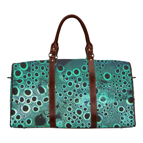 Green Bubbles Waterproof Travel Bag/Small (Model 1639)