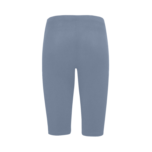 Country Blue Color Accent Hestia Cropped Leggings (Model L03)