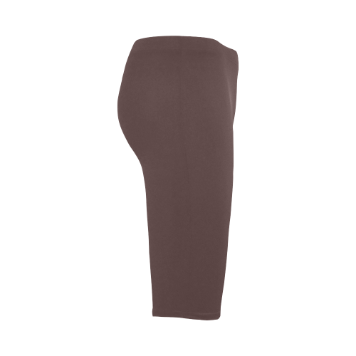 Deep Mahogany Color Accent Hestia Cropped Leggings (Model L03)