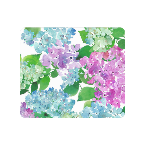 Watercolor Hydrangea Men's Clutch Purse （Model 1638）