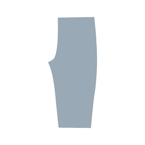 Dusty Blue Color Accent Hestia Cropped Leggings (Model L03)