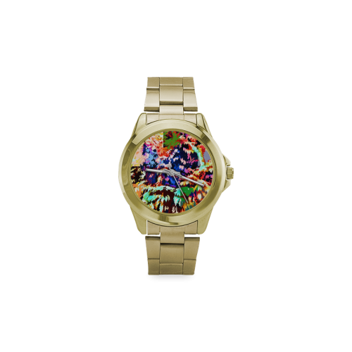 Foliage Patchwork #7 - Jera Nour Vegas Gold Custom Gilt Watch(Model 101)