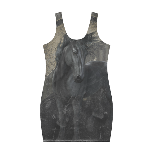Gothic Friesian Horse Medea Vest Dress (Model D06)
