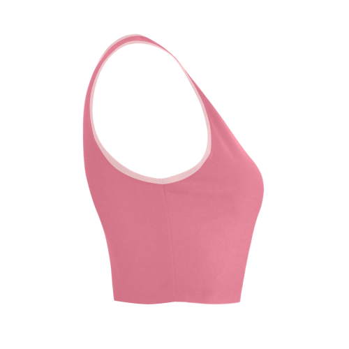 Bubblegum Color Accent Women's Crop Top (Model T42)