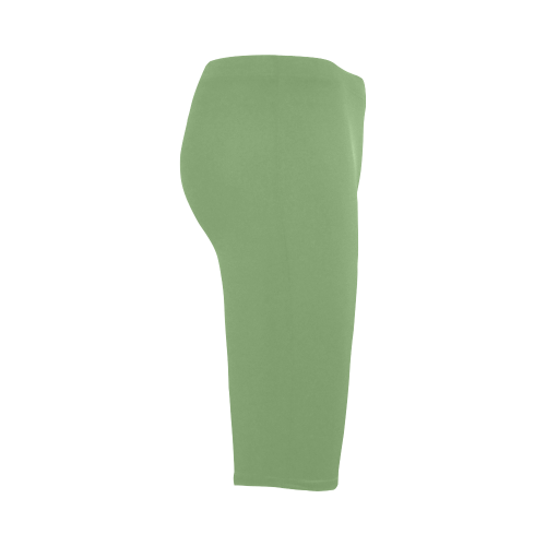 Green Tea Color Accent Hestia Cropped Leggings (Model L03)