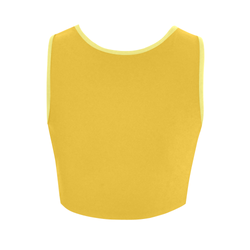 Freesia Color Accent Women's Crop Top (Model T42)