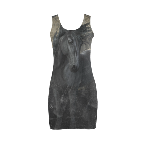 Gothic Friesian Horse Medea Vest Dress (Model D06)