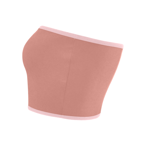 Terra Cotta Color Accent Bandeau Top