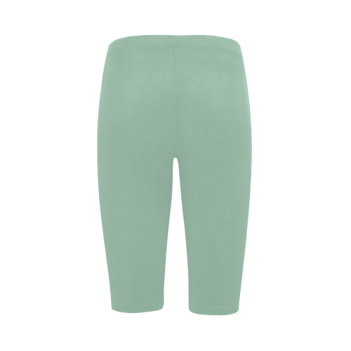 Grayed Jade Color Accent Hestia Cropped Leggings (Model L03)