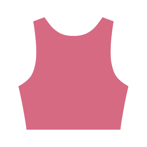 Honeysuckle Color Accent Women's Crop Top (Model T42)