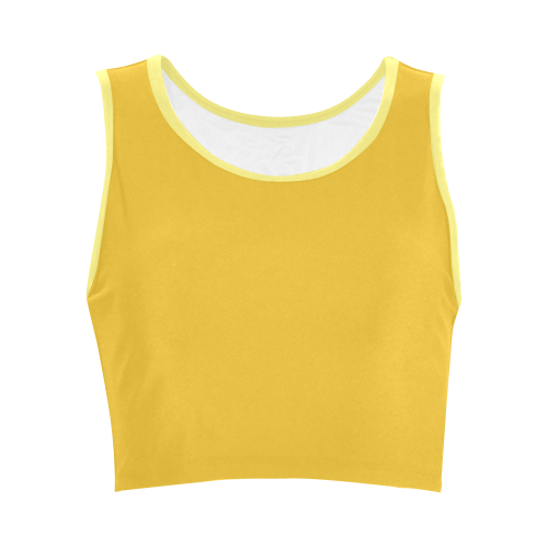 Freesia Color Accent Women's Crop Top (Model T42)