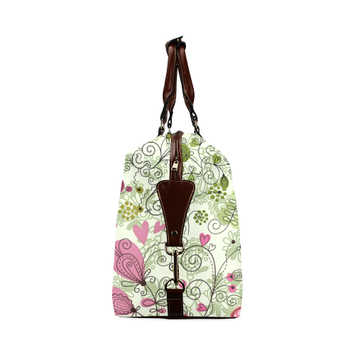 doodle flowers Classic Travel Bag (Model 1643)