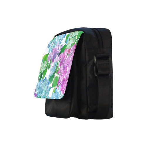 Watercolor Hydrangea Crossbody Nylon Bags (Model 1633)