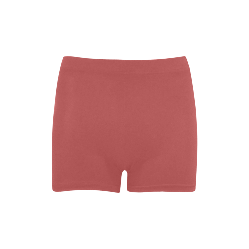 Cranberry Color Accent Briseis Skinny Shorts (Model L04)