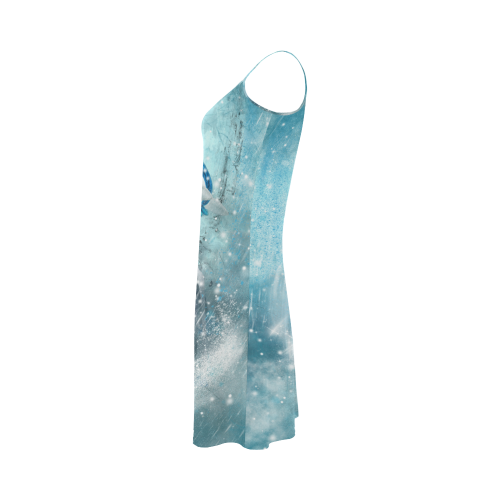 Snowflake Unicorn Alcestis Slip Dress (Model D05)