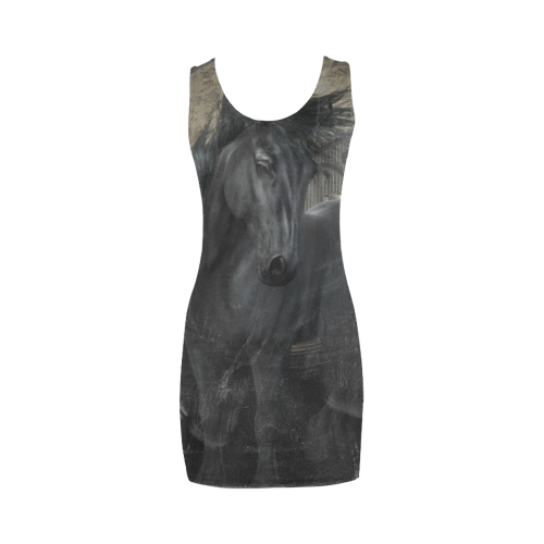 Gothic Friesian Horse Medea Vest Dress (Model D06)